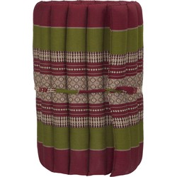 Fine Asianliving Thaise Mat Oprolbaar Matras 190x50x4.5cm Bordeaux