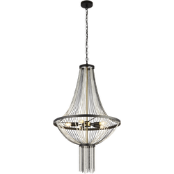 Hanglamp Baguette Metaal Ø60cm Zwart