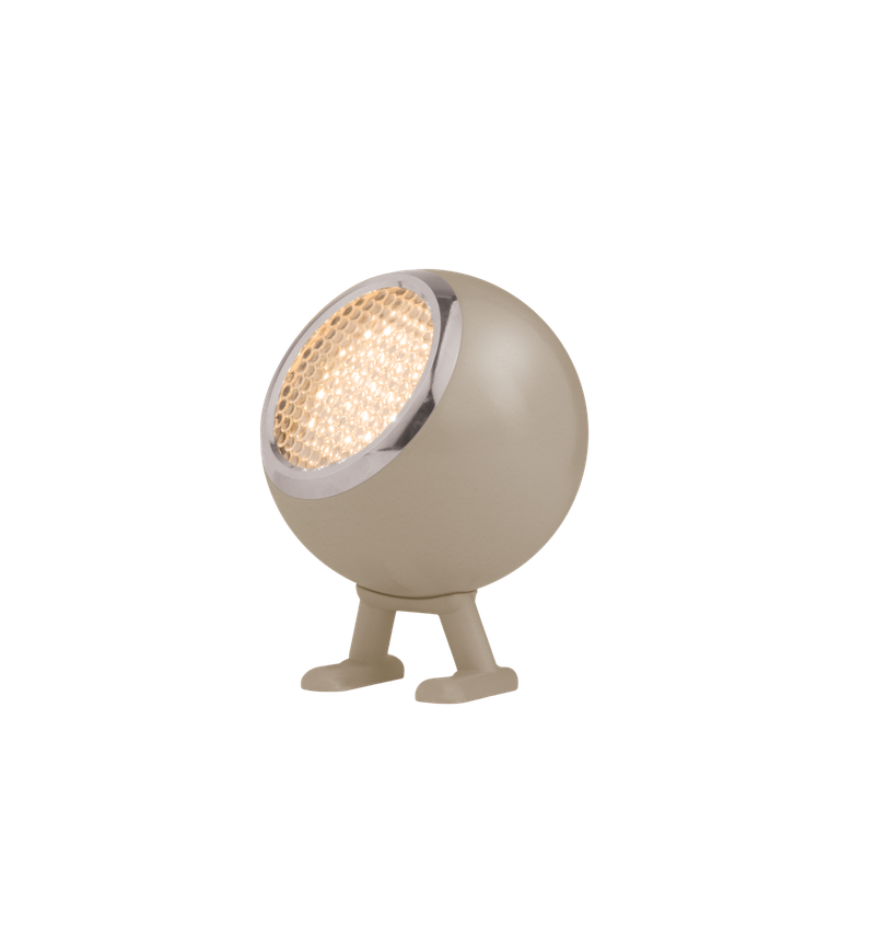 Mr. Wattson - Norbitt LED lamp - Mushroom Brown- oplaadbaar met usb - 3 standen dimbaar - 8,3x10x12,5 cm - 
