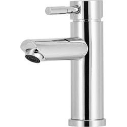 Luzzo® Como Chroom - RVS Wastafelkraan Laag - Zilverkleurig