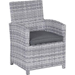 Seagull dining stoel - cloudy grey - reflex black