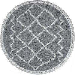 Vloerkleed Marrakesh Grey Rond ø160 cm