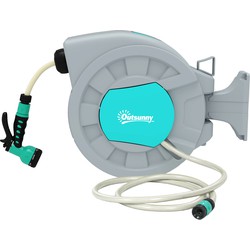 4goodz Wandslangenbox 25 mtr Tuinslang Haspel Autom. - Zwenkbaar 180°