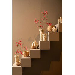 PTMD Bloempot Jordana - 19x17x22 cm - Keramiek - Creme