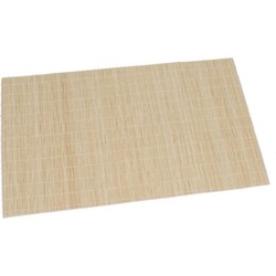 Secret de Gourmet placemats Bamboe - 1x - 30 x 40 cm - naturel - gevlochten - Placemats