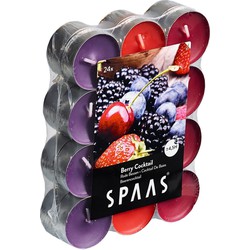 Spaas waxinelichtjes - 24x - Berry Cocktail - 4,5 branduren - geurkaarsen