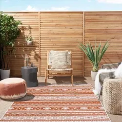 Omkeerbaar Binnen- En Buitenkleed - Terrazo Nomad Aztec Terra - 120 X 170 CM