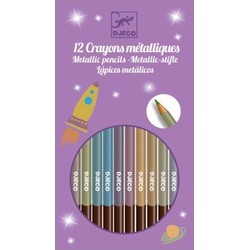 Djeco Djeco kleuren 8 metallic pencils