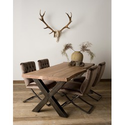 TOFF Xabia Tree-trunk dining table 200x100 - top 4