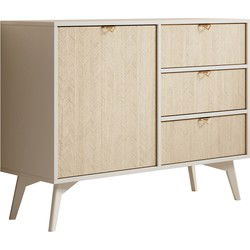Meubella - Dressoir Essence - Beige - Licht eiken - 106 cm