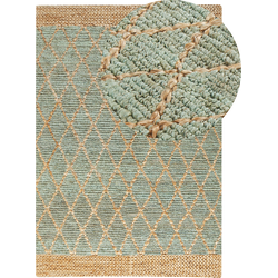 Beliani TELLIKAYA - Laagpolig-Beige-Jute
