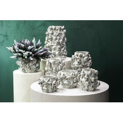 PTMD Bloempot Prince - 25x24x37 cm - Keramiek - Creme