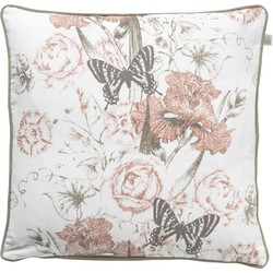 Dutch Decor BENNY - Kussenhoes met bloemenprint linde 45x45 cm - groen - Dutch Decor