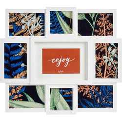 Arte r Fotolijst - collagelijst - 9 fotos - wit - kunststof - Fotolijsten