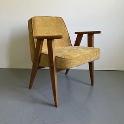 Mid-Century fauteuil 366- geel