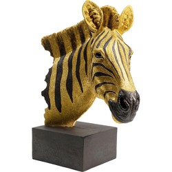 Kare Decofiguur Zebra Head Gold