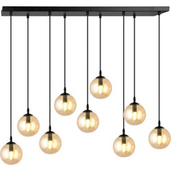 moderne hanglamp Fabbri Zwart 9-lichts