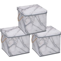 Set van 5x stuks opberg dozen van karton 30 liter - Opbergbox