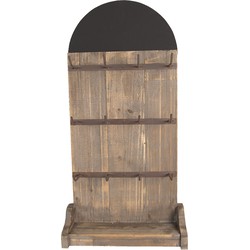 Clayre & Eef Mokkenrek  38x24x79 cm Bruin Hout Ijzer Rechthoek