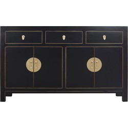 Fine Asianliving Chinese Dressoir Onyx Zwart - Orientique Collectie