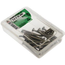 Spaanpl.schr. rvs 5.0x50mm 25st