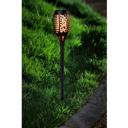 Voordeelset van 15x stuks tuinfakkel op batterij / tuinverlichting met vlameffect 48,5 cm - Fakkels