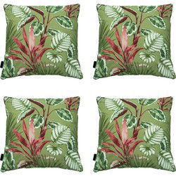 Madison -  Sierkussen Cala green - Ca. 50x50 cm - Set van 4