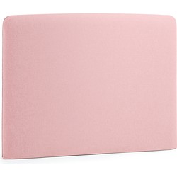 Kave Home - Dyla hoofdbord met afneembare hoes in roze, voor bedden van 90 cm