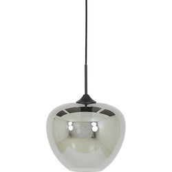 Light&living Hanglamp Ø30x25 cm MAYSON smoke glas-mat zwart
