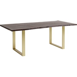 Eettafel Harmony Dark Brass 180x90