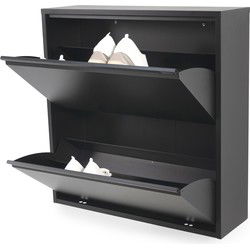 Spinder Design schoenenkast Billy 2 - Zwart - 12 paar schoenen