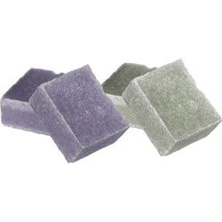 Ideas4seasons Amberblokjes/geurblokjes - jasmijn en lavendel - 6x stuks - huisparfum - Amberblokjes