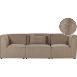 Beliani LEMVIG - Modulaire Sofa-Beige-Corduroy