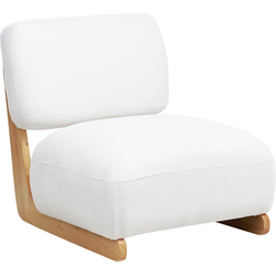 Beliani KOKKOLA - Fauteuil-Wit-Polyester