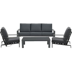 Garden Impressions Coba 4-delige loungeset - donker grijs