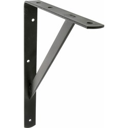 AMIG Plankdrager/planksteun van metaal - gelakt zwart - H300 x B225 mm - Tot 260 kg - Plankdragers