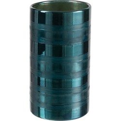  J-Line Windlicht Glas Cilinder Hoog  Blauw - XL