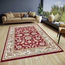 Klassiek vloerkleed - Reni Rood/Crème - 160 X 235 CM