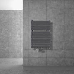 Badkamerradiator middenaansluiting 600x800 mm antraciet incl. universele aansluitset