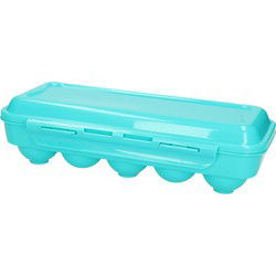 Plasticforte Eierdoos - koelkast organizer- 10 eieren - 27x12,5 cm - Vershoudbakjes