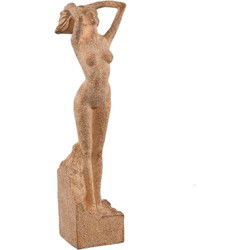 PTMD Deco Object Aleah - 8x9x32 cm - Poly - Bruin