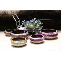 PTMD Bloempot Azad - 76x76x31 cm - Keramiek - Roze