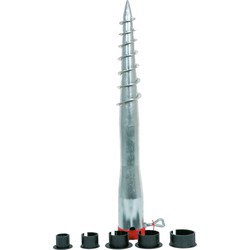Lesli Living Parasolharing - staal - 6,5 cm x 58 cm - grondpen - Parasolvoeten