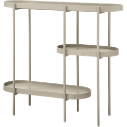 WOOOD Sidetable Noan - Hout/Metaal - Beige - 80x90x28