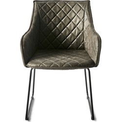 Riviera Maison Frisco Drive Dining Armchair, pellini, espresso