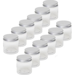 12x Mini weckpotje/inmaakpotje 100 ml van kunststof - Weckpotten