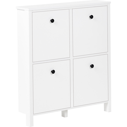 Beliani GIBSON - Schoenenkast-Wit-MDF