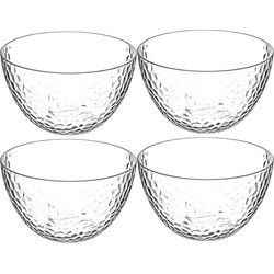 Secret de Gourmet Kommetjes/Schaaltjes - 8x - kunststof - 14 cm - Saladeschalen