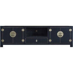 Fine Asianliving Chinese TV Meubel Zwart Bamboe B190xD56xH56cm