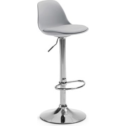 Kave Home - Orlando-T kruk grijs hoogte 60-82 cm